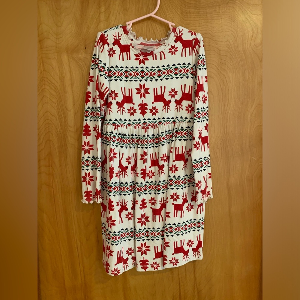 Hanna Andersson holiday dress, size 8